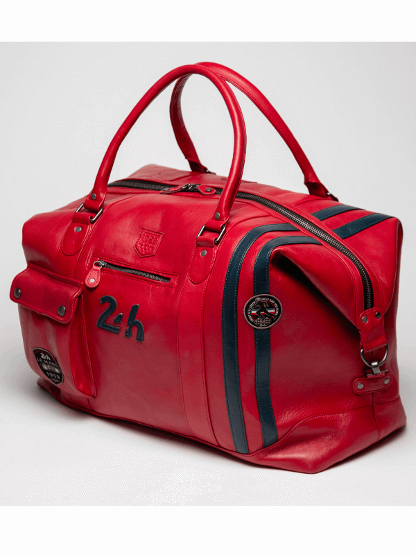 24h Le Mans red leather bag - André 72h