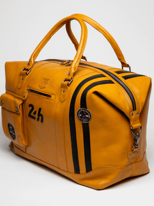 24h Le Mans yellow leather bag - André 72h