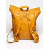 24H Le Mans Backpack in Yellow Leather - Fernand