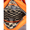Mochila de cuero naranja 24H Le Mans - Fernand