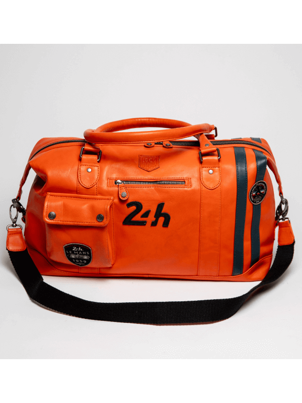 24h Le Mans orange leather bag - Gaston