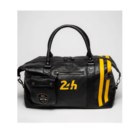 24h Le Mans black leather bag - Gaston