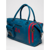 24h Le Mans bag ocean blue leather - Gaston
