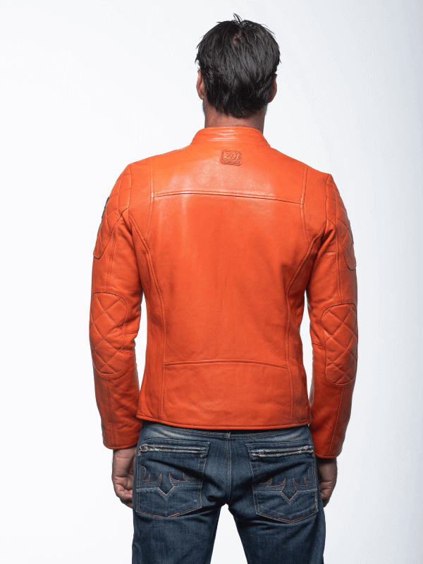 24 h Le Mans Orange leather jacket - Duff