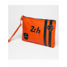 Pochette 24h Le Mans cuir orange - Paul