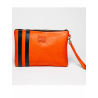 24h Le Mans orange leather pouch - Paul