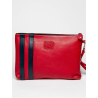 24h Le Mans red leather pouch - Paul