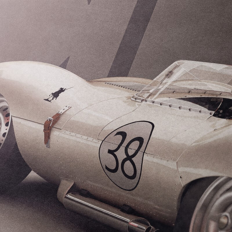 Jim Clark Jaguar Type-D poster