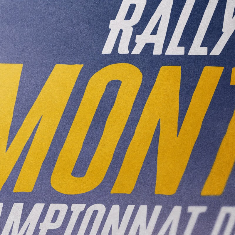 Poster del Rally di Monte Carlo 1986