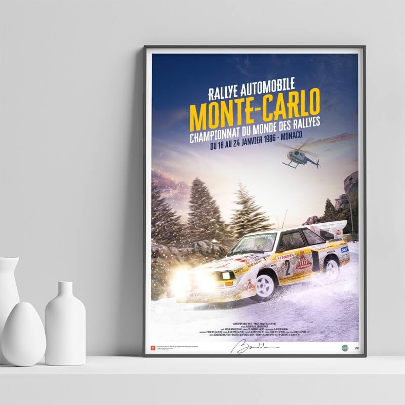 Cartel del Rally de Montecarlo 1986