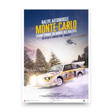 Cartel del Rally de Montecarlo 1986