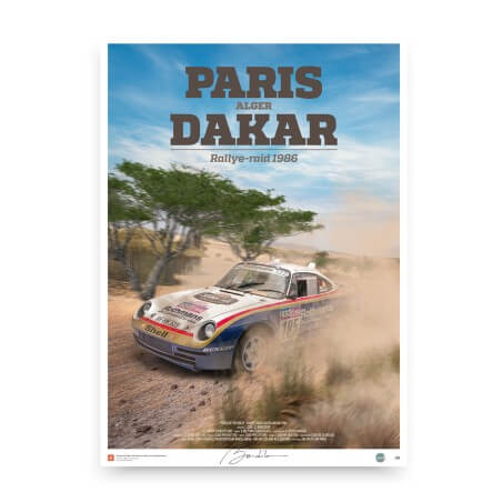 Cartaz do Paris Dakar 1986