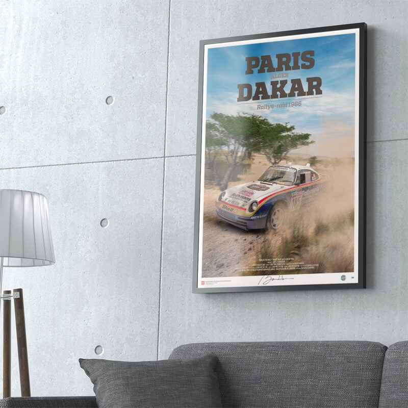 Paris Dakar 1986 poster