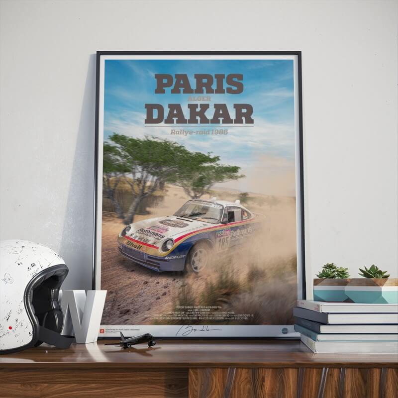 Cartaz do Paris Dakar 1986