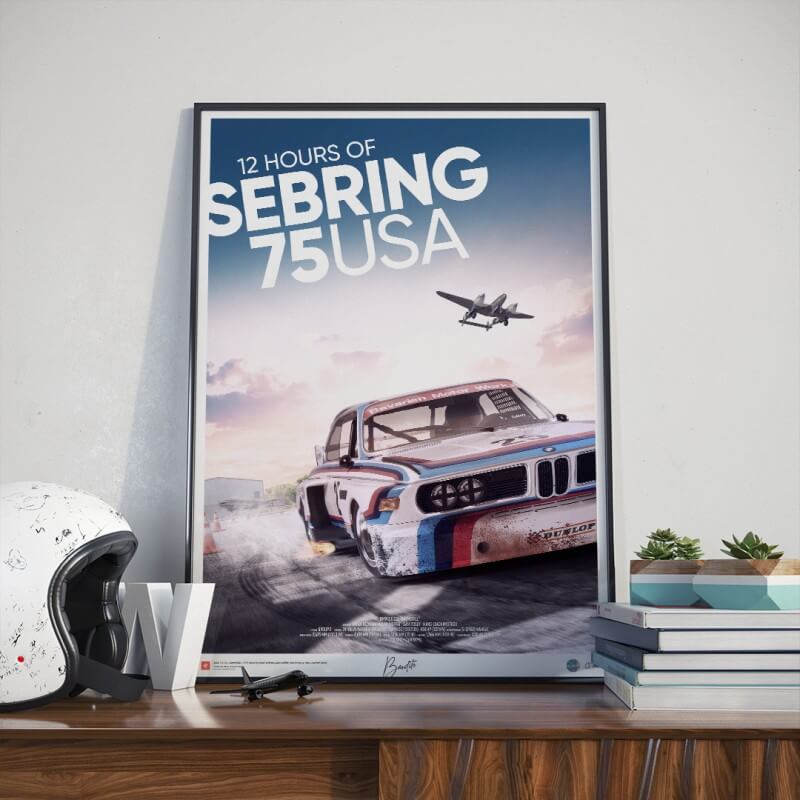 12 uur van Sebring 75 USA poster