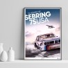 12 Hours of Sebring 75 USA poster