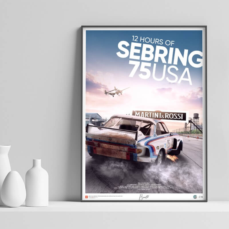 Sebring 75 USA BMW poster