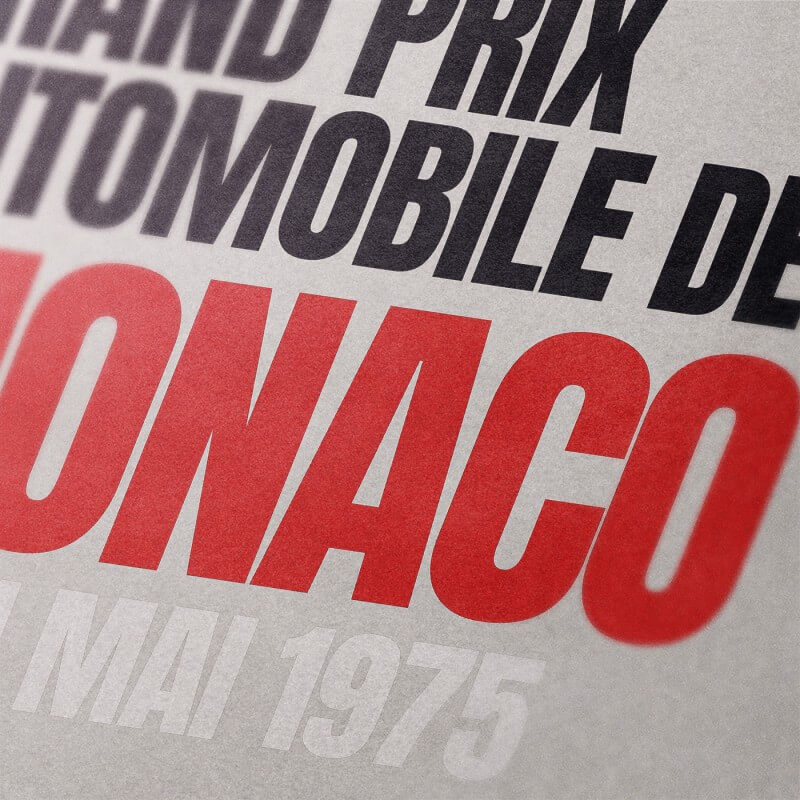 Cartel del GP de Mónaco 10 y 11 de mayo de 1975