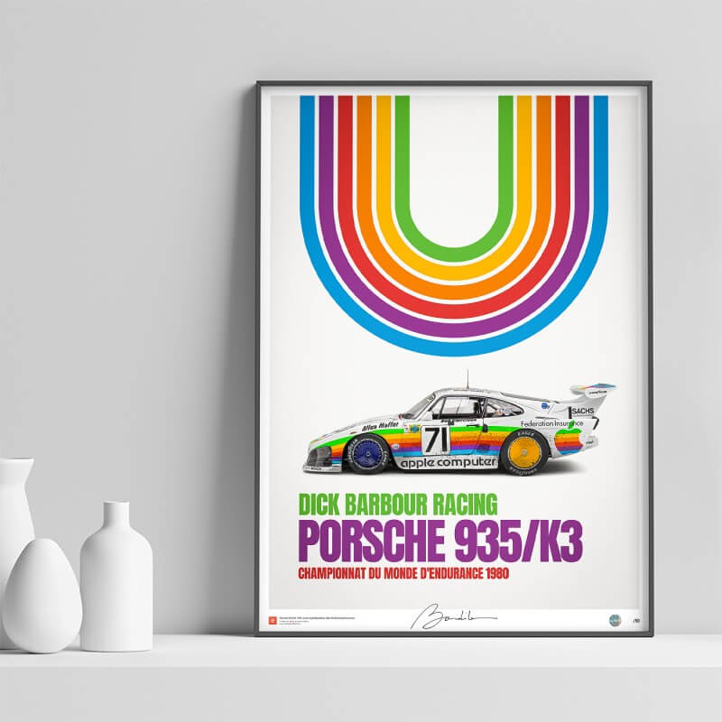 Cartaz do Porsche 935/K3 da Dick Barbour Racing