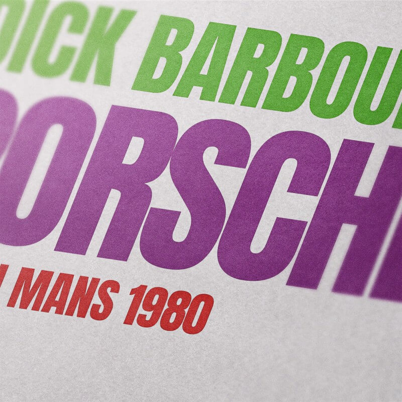 Cartaz do Porsche 935/K3 da Dick Barbour Racing