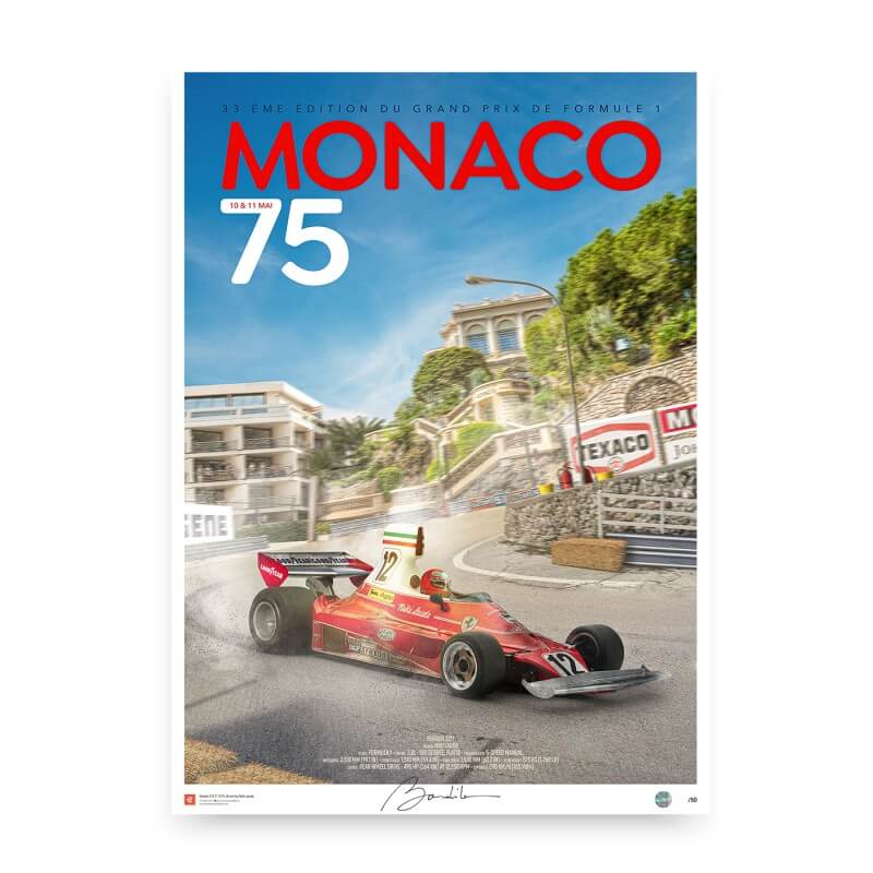 1975 Monaco GP poster