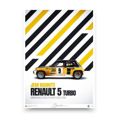Cartaz do Renault 5 Turbo Jean Ragnotti
