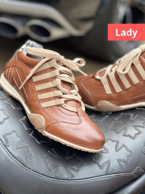 Sapatos de corrida Grandprix Originals para mulher Cognac