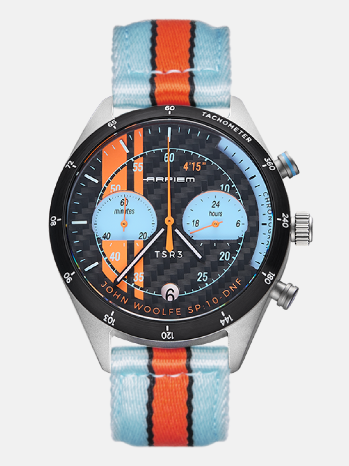 Arpiem Tribute TSR3 Interlagos Watch, Blue and Orange - 1923Autos