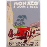 Magneet Grand Prix de Monaco 1934 door Géo Ham