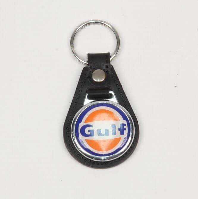 Porta-chaves em couro do Golfo Preto