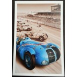 Carte postale Delahaye - Le Mans 1938
