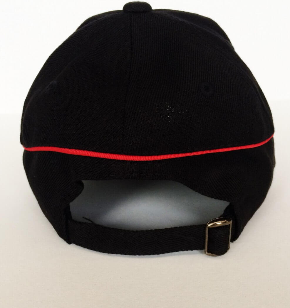 MG cap black with red stripe