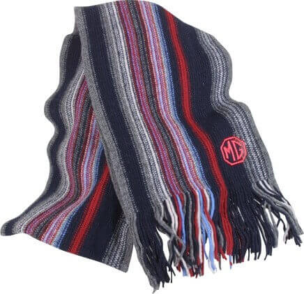 MG scarf in striped wool